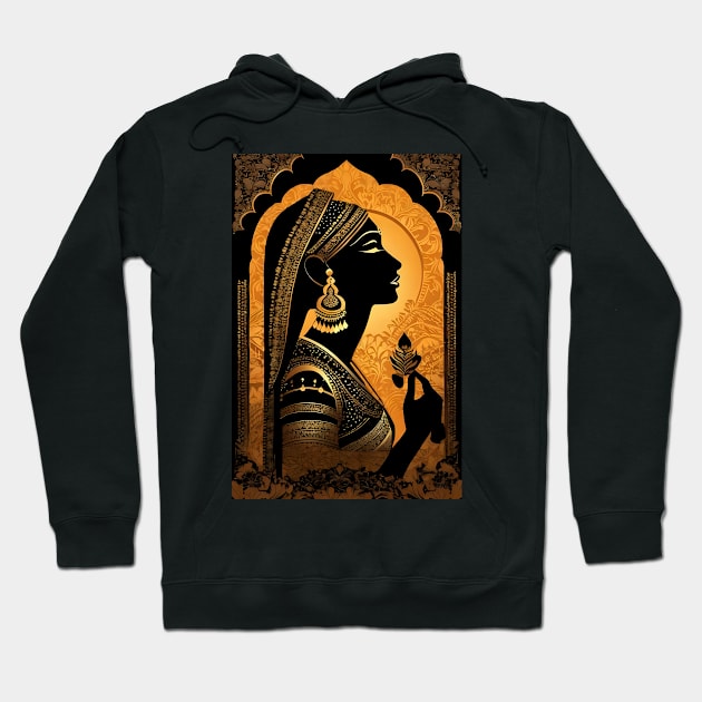 Indian girl classic art Hoodie by Spaceboyishere